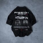 Racing Black - Drop Shoulder