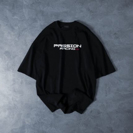 Racing Black - Drop Shoulder