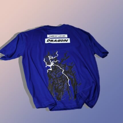 Royal Blue Dragon- Drop Shoulder